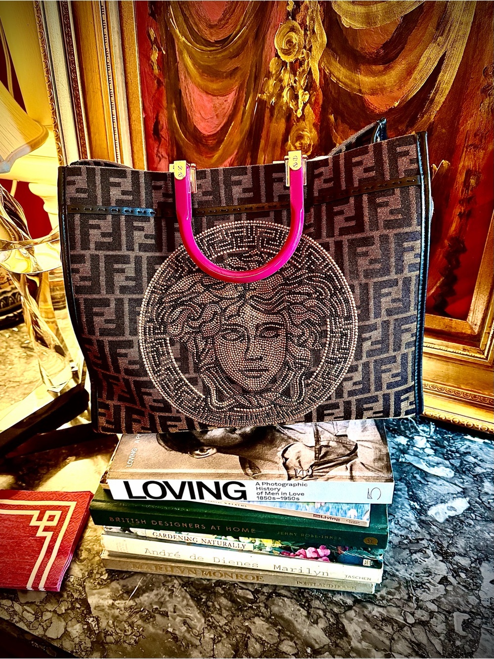 Fendi | Bags | Fendi X Versace Fendace Medium Sunshine Shopper